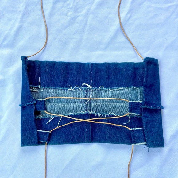 HP⭐️ Reworked 2 Piece Denim JouJou Jeans Set - Picture 7 of 16